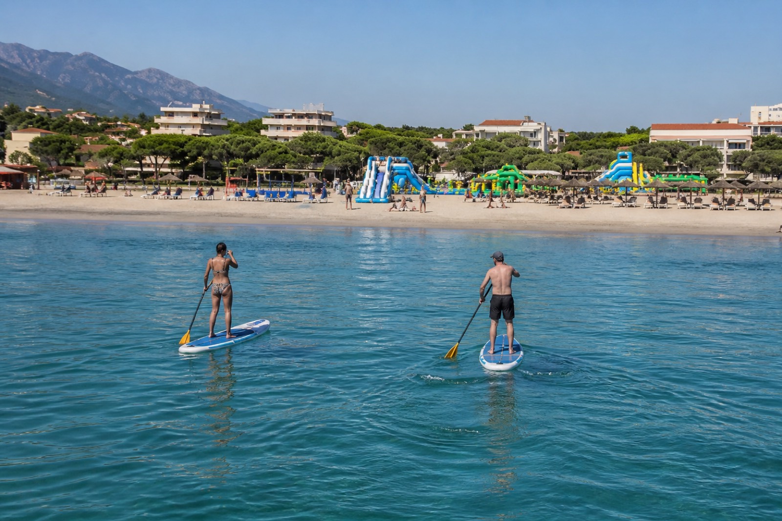 Paddle sur la Méditerranée